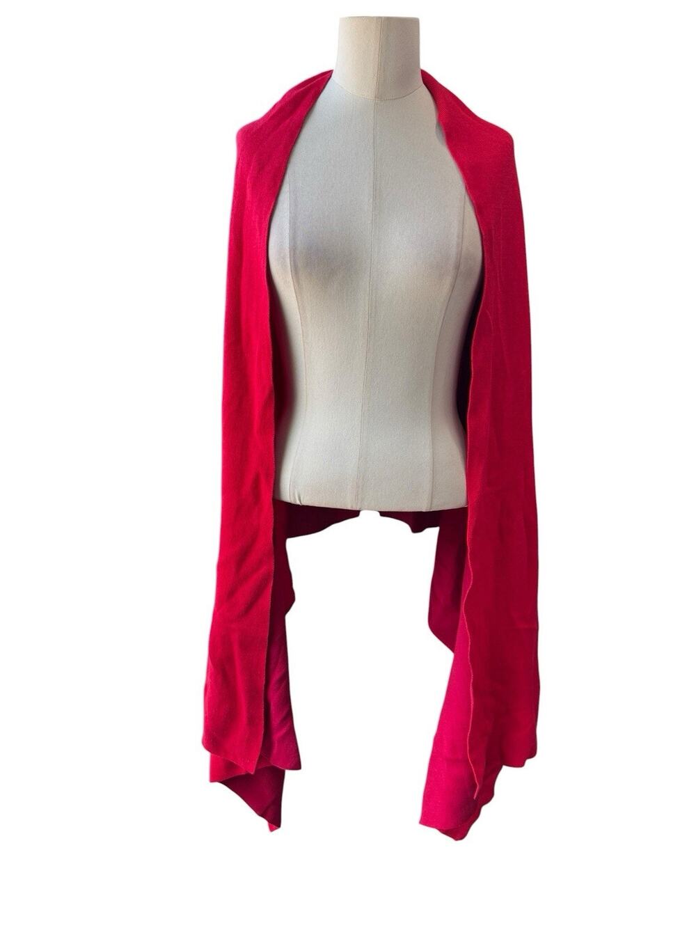 NWT Chicos 4 Way Reversible Wrap Cardigan Jacket Burgundy Red Pouch One Size